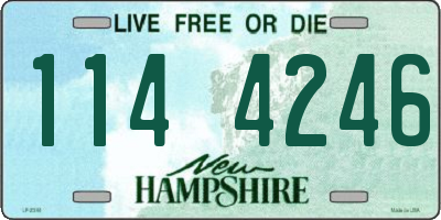 NH license plate 1144246