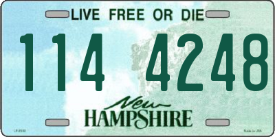 NH license plate 1144248