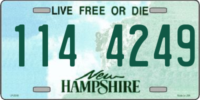 NH license plate 1144249