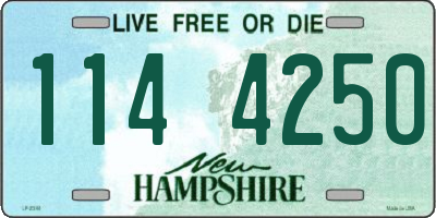 NH license plate 1144250