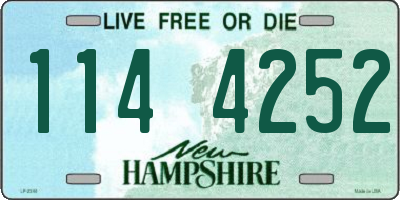 NH license plate 1144252