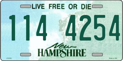 NH license plate 1144254