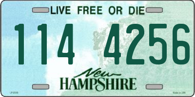 NH license plate 1144256
