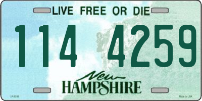 NH license plate 1144259