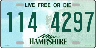 NH license plate 1144297