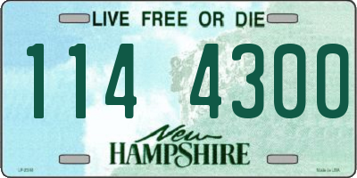NH license plate 1144300