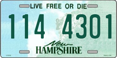 NH license plate 1144301
