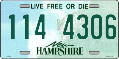 NH license plate 1144306