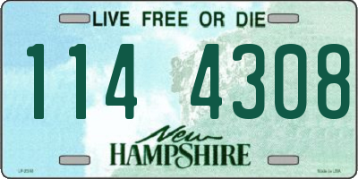 NH license plate 1144308