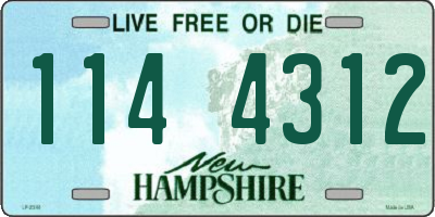 NH license plate 1144312