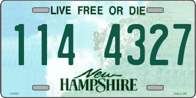 NH license plate 1144327