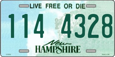 NH license plate 1144328