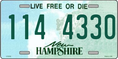 NH license plate 1144330