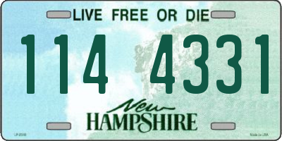 NH license plate 1144331