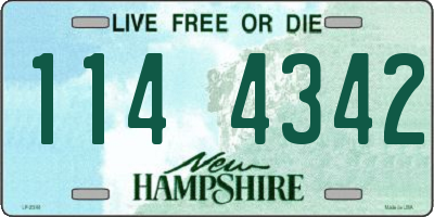 NH license plate 1144342