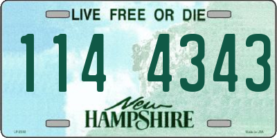 NH license plate 1144343