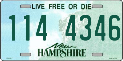 NH license plate 1144346