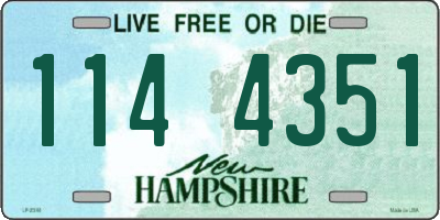 NH license plate 1144351
