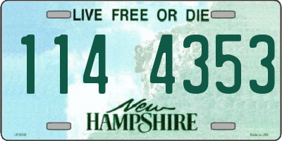 NH license plate 1144353