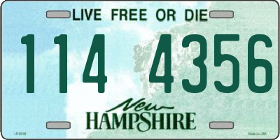 NH license plate 1144356