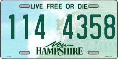 NH license plate 1144358