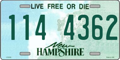 NH license plate 1144362