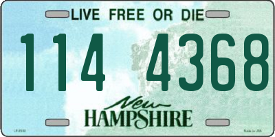 NH license plate 1144368