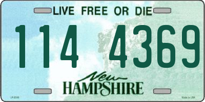 NH license plate 1144369