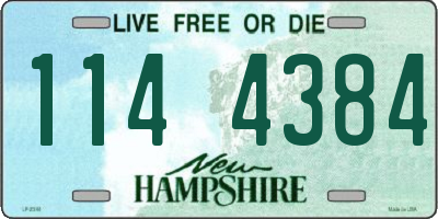 NH license plate 1144384