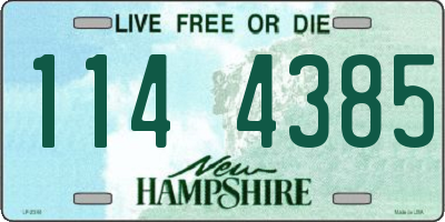 NH license plate 1144385