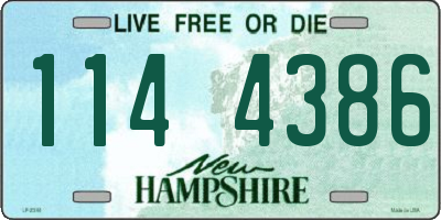 NH license plate 1144386