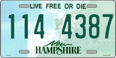 NH license plate 1144387