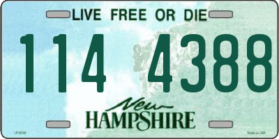NH license plate 1144388