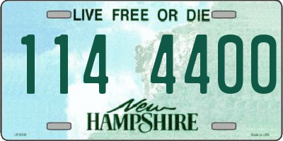NH license plate 1144400