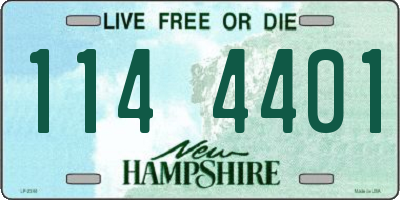 NH license plate 1144401