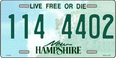 NH license plate 1144402