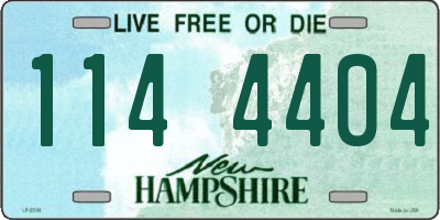 NH license plate 1144404