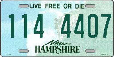NH license plate 1144407
