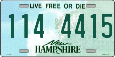 NH license plate 1144415