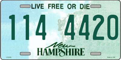 NH license plate 1144420