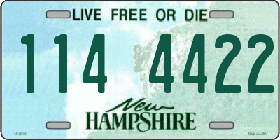 NH license plate 1144422