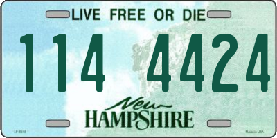 NH license plate 1144424