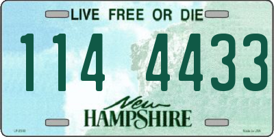 NH license plate 1144433