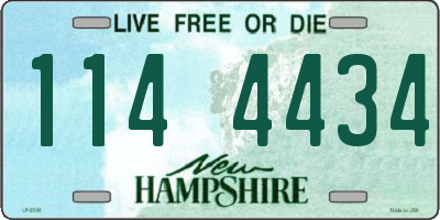 NH license plate 1144434