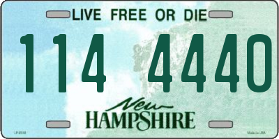 NH license plate 1144440
