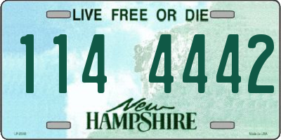 NH license plate 1144442