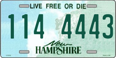 NH license plate 1144443