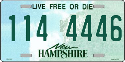NH license plate 1144446