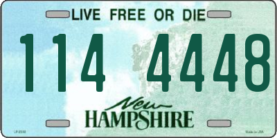 NH license plate 1144448