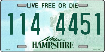 NH license plate 1144451